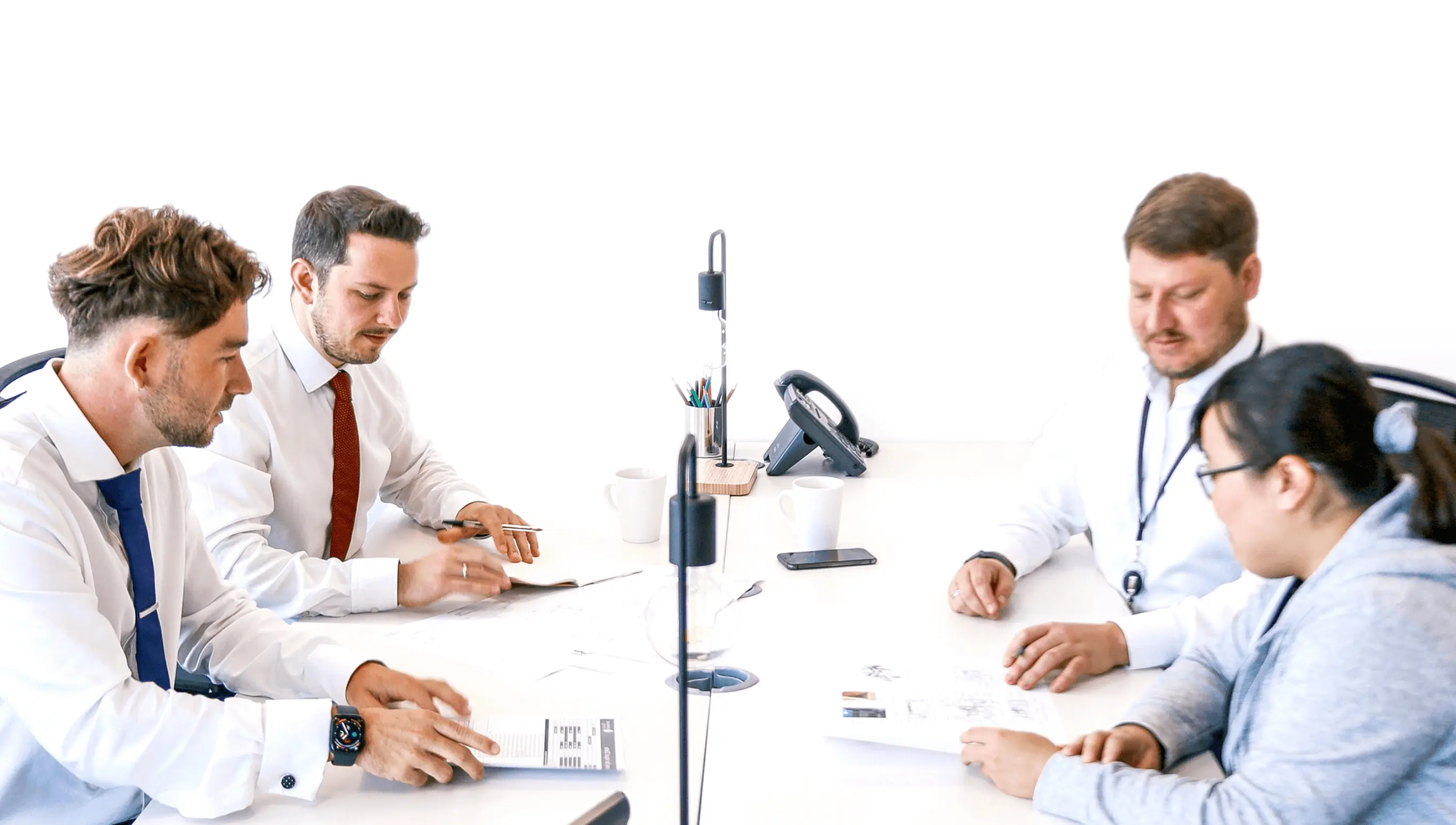 JDP team members in meeting